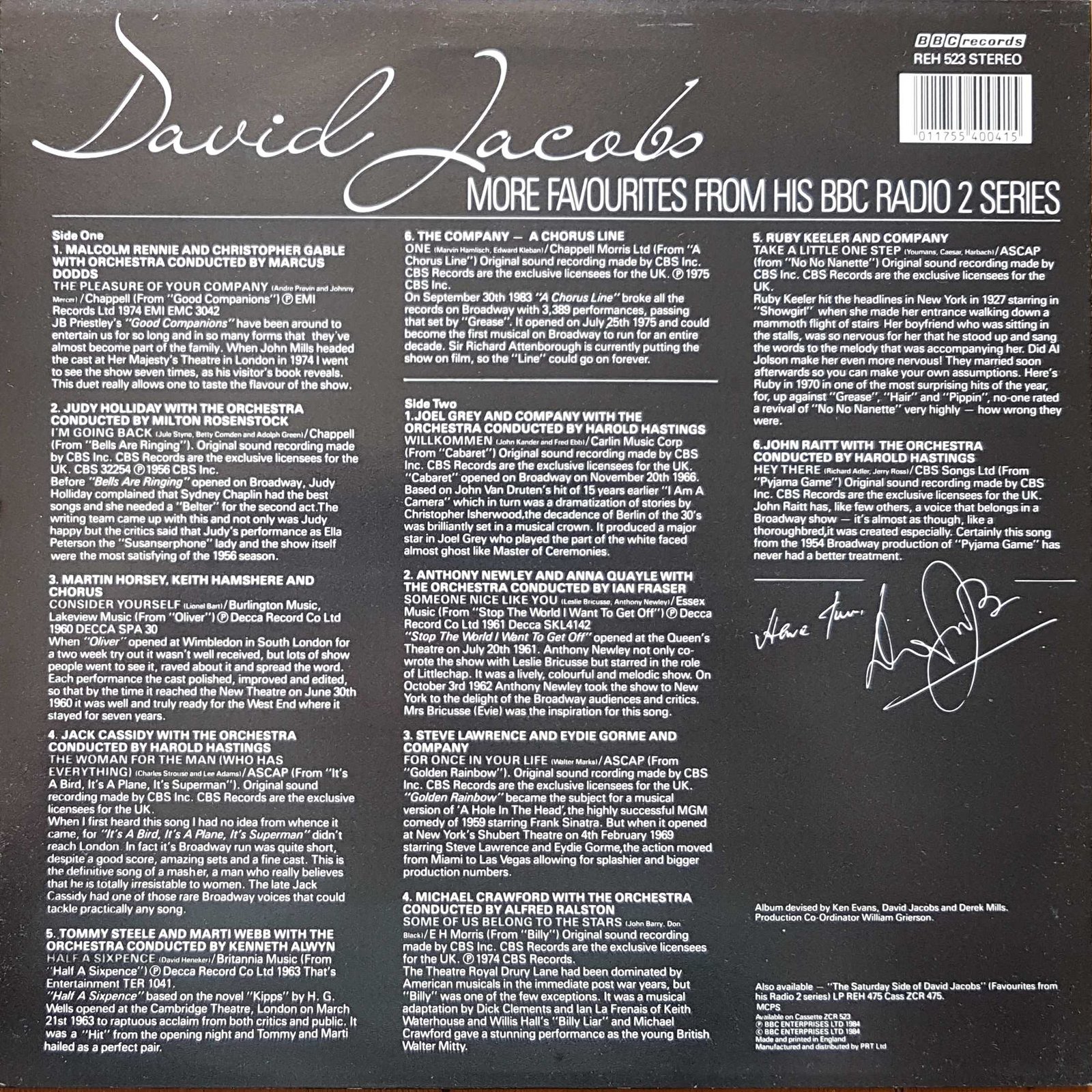 Back cover of REH 523